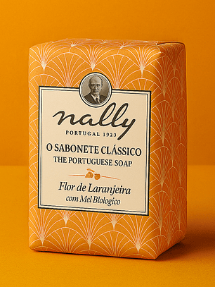 Sabonete Natural Nally® 75 g – Flor de Laranjeira & Mel Biológico