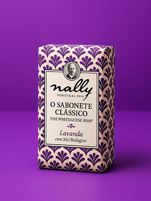 Sabonete Clássico Nally® 75 g – Lavanda & Mel Biológico