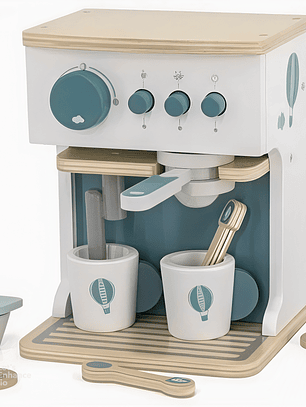 Máquina de Café de Madeira Infantil com Acessórios – Brinquedo Educativo FSC® | Label Label