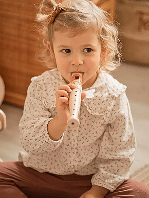 Flauta de Madeira Infantil – Brinquedo Musical Educativo FSC® | Label Label