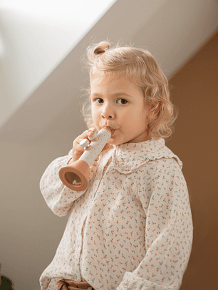 Trompete de Madeira Infantil – Brinquedo Musical Educativo FSC® | Label Label