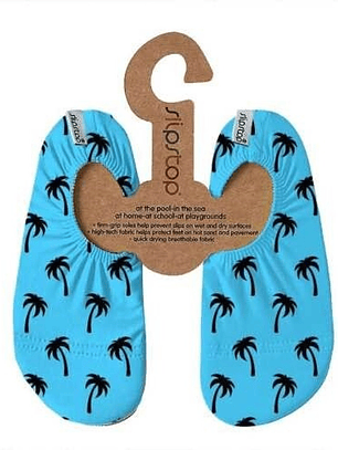 🌴🩴 Slipstop Infantil – Modelo “Palmeiras” (Azul)