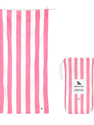 Toalha de Praia Dock & Bay – Cabana Phi Phi Fúcsia