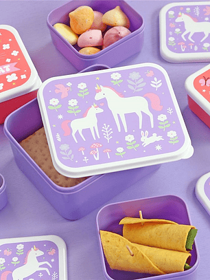 Conjunto de Caixinhas Unicórnio – A Little Lovely Company (4 un.)