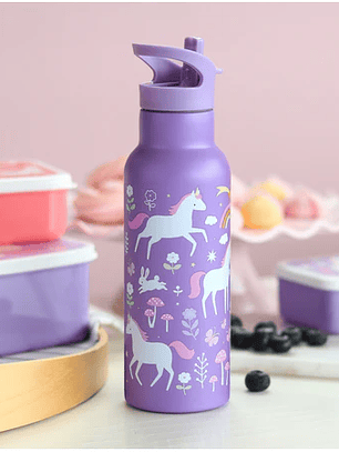 Garrafa Térmica Unicórnio 500ml– Infantil, Encantadora e Resistente
