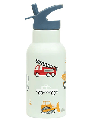 Garrafa Térmica Veículos 🚗💙 – 350 ml Inox