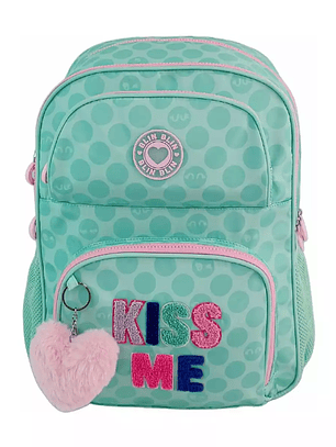 Mochila Blin Blin Kiss Me 💖✨ – Grande Capacidade & Adaptável a Carrinho