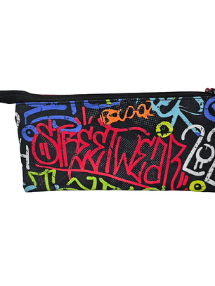 Estojo Triple Ranking Graffiti 🎨✨ – Urbano & Espaçoso