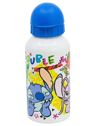 Garrafa Térmica Stitch & Angel 💙💖 – Alumínio 400 ml