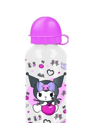 Garrafa Térmica Hello Kitty & Kuromi 🎀🖤 – Alumínio 400 ml