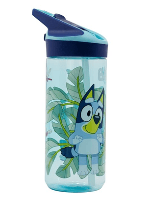 Garrafa Bluey & Bingo 💙🐾 – Ecozen Premium 620 ml com Palhinha