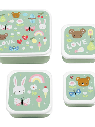 Conjunto de Caixas Joy 🌸🐰🍓 – 4 Tamanhos