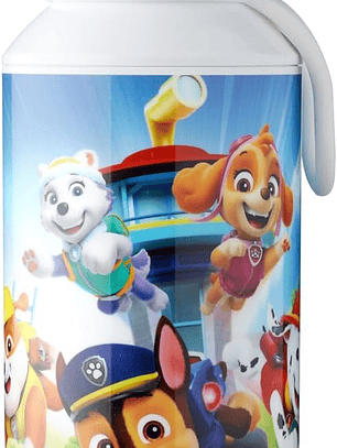 Garrafa Pop-Up Patrulha Pata 🐾✨ – Mepal 400 ml