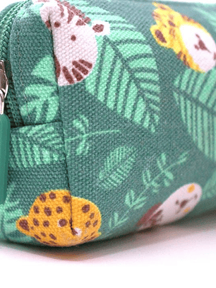 Estojo Yuko.B 🌿 – Jungle Carnival Verde