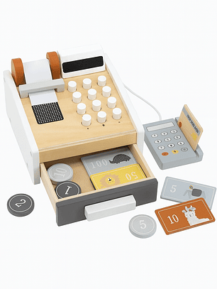 Caixa Registadora de Madeira Tryco – Brinquedo Infantil Educativo