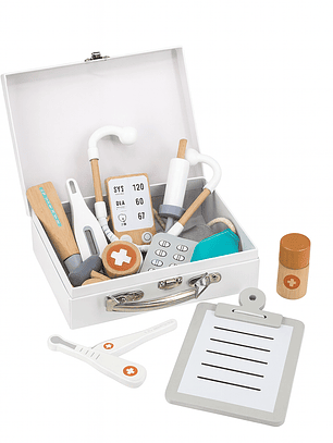 Conjunto Médico de Madeira Tryco com Estojo – Kit Infantil