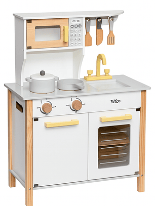 Cozinha de Brincar em Madeira Tryco com Acessórios