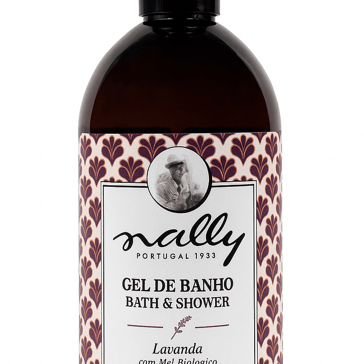 Gel de Banho Nally 1 L – Lavanda & Mel Biológico 2