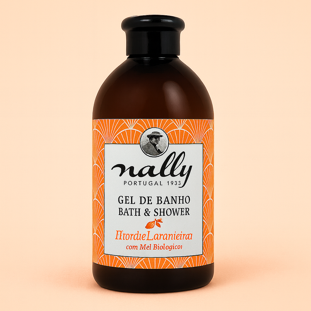 Gel de Banho Nally 1 L – Flor de Laranjeira & Mel Biológico 2