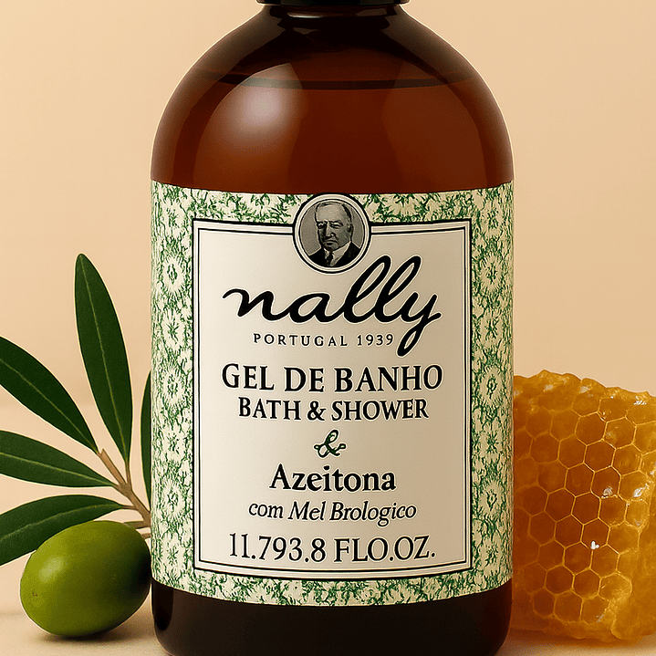 Gel de Banho Azeitona & Mel Biológico 1L – Nally 1