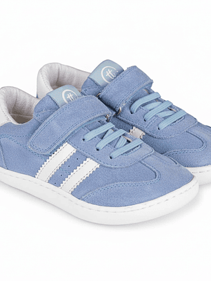 Ténis Barefoot Infantil em Camurça Azul – Chetto®