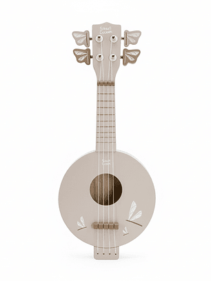 Banjo de Madeira Infantil Label Label – Bege (afinável)