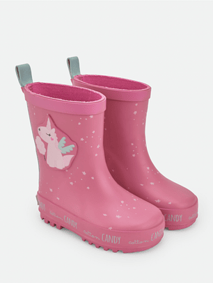 Galochas Respeitadoras Waterlemon® – Unicórnio Rosa