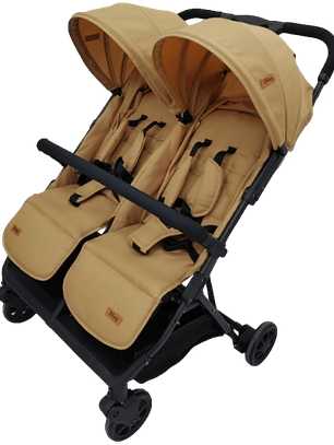 Carrinho Duplo Mellizo 0-3 Anos – Preto / Verde / Camel