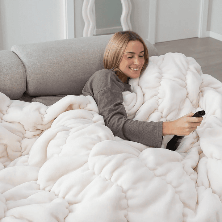 Manta Harriet Flamingueo Bege – Acolchoada 5