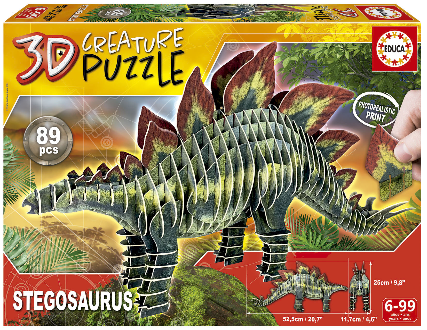 EDUCA 3D CREATURE PUZZLE STEGOSAURUS