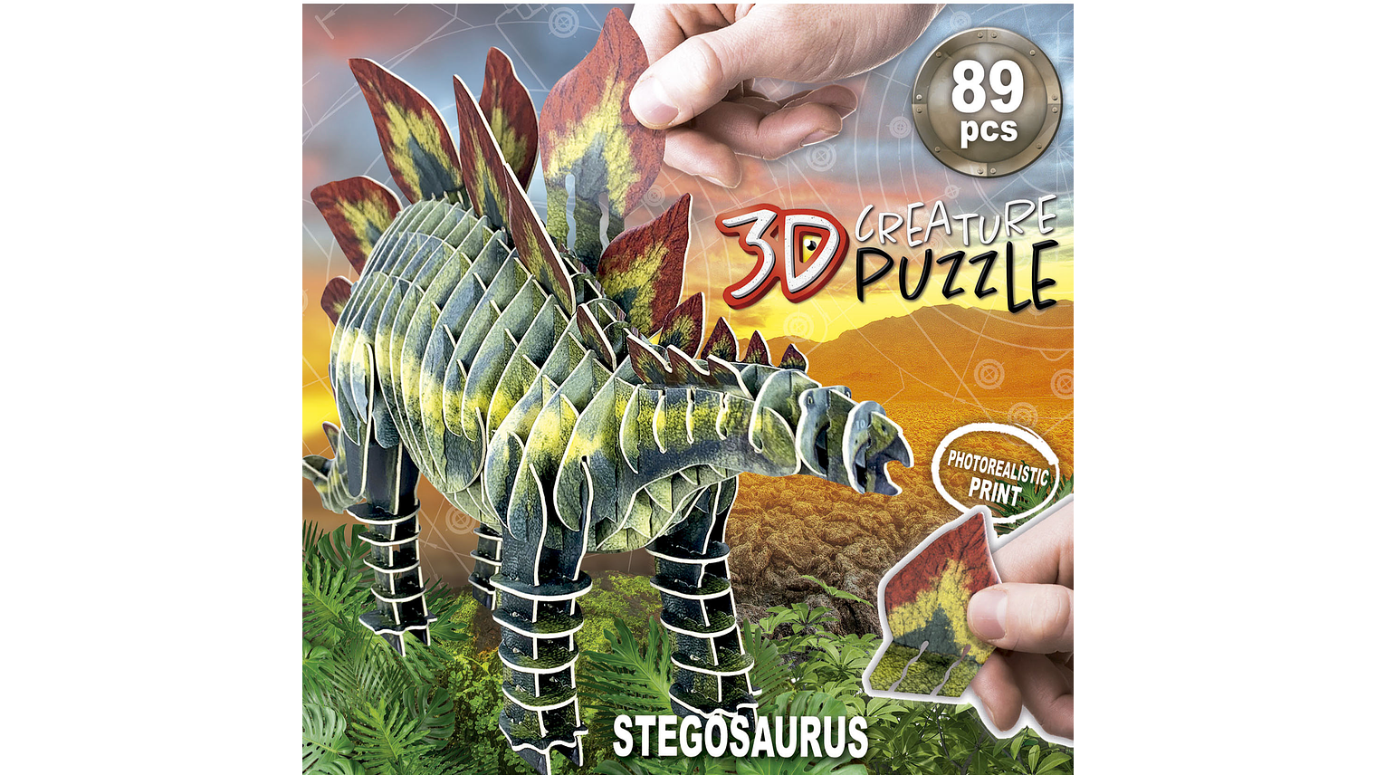 EDUCA 3D CREATURE PUZZLE STEGOSAURUS 2