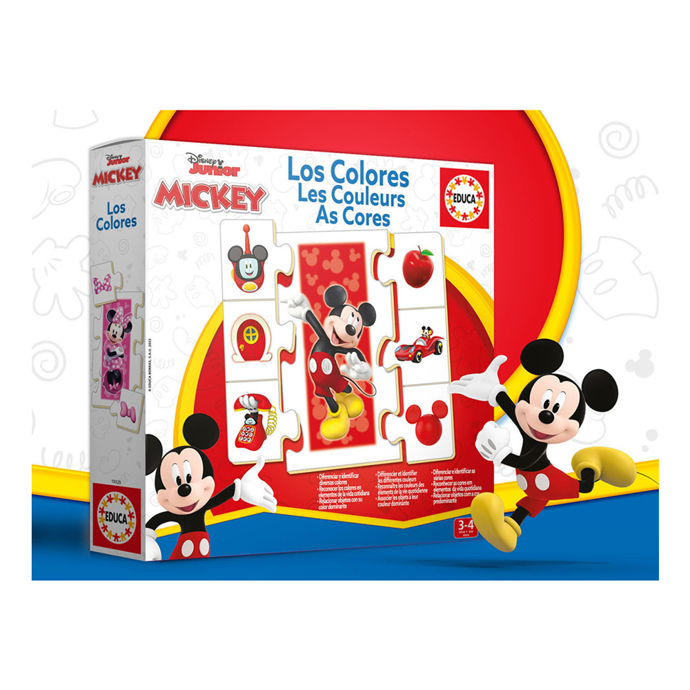 PUZZLE EDUCA AS CORES MICKEY & FRIENDS