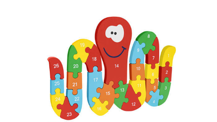 PUZZLE MADEIRA LETRAS/NUMEROS 3