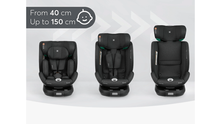 CADEIRA AUTO KIKKABOO 40-150 CM I-TWIST CINZA 7