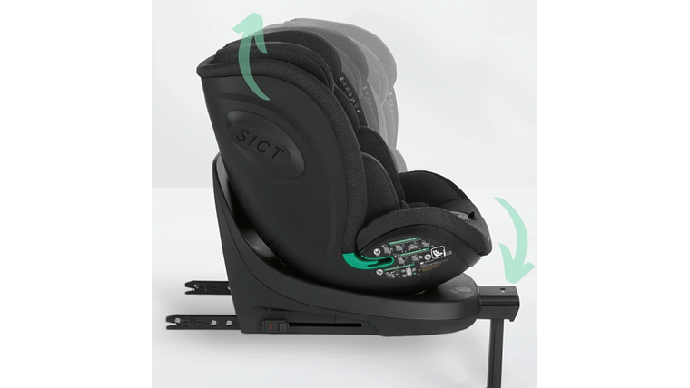 CADEIRA AUTO KIKKABOO 40-150 CM I-TWIST CINZA 4