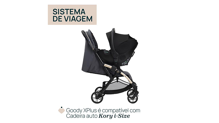 CARRINHO GOODY XPLUS TWINKLE GREEN 0+ 9