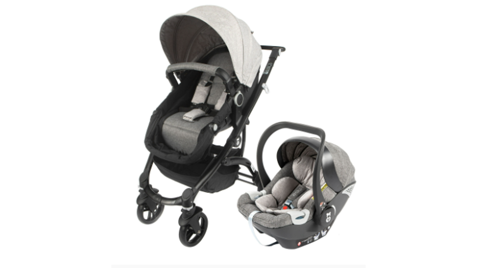 TRIO CARRINHO DE PASSEIO URSITOS 2EM1 C/Isofix 1