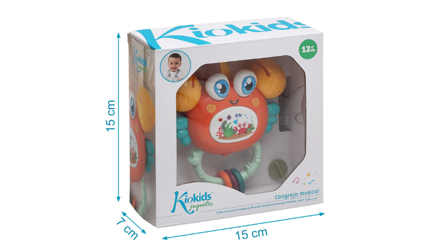 CARANGUEJO MUSICAL KIOKIDS 12M+ 2