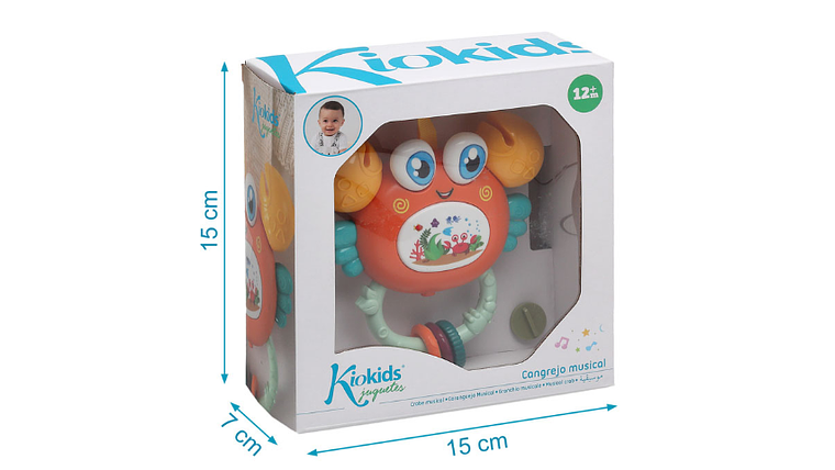 CARANGUEJO MUSICAL KIOKIDS 12M+ 2
