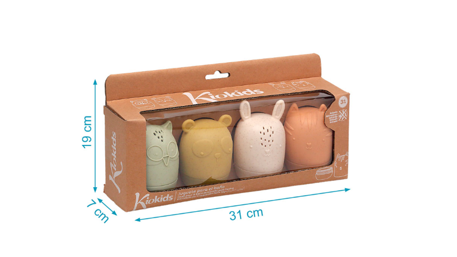 BRINQUEDOS PARA BANHO ANTI-MOFO KIOKIDS 3M+ 5