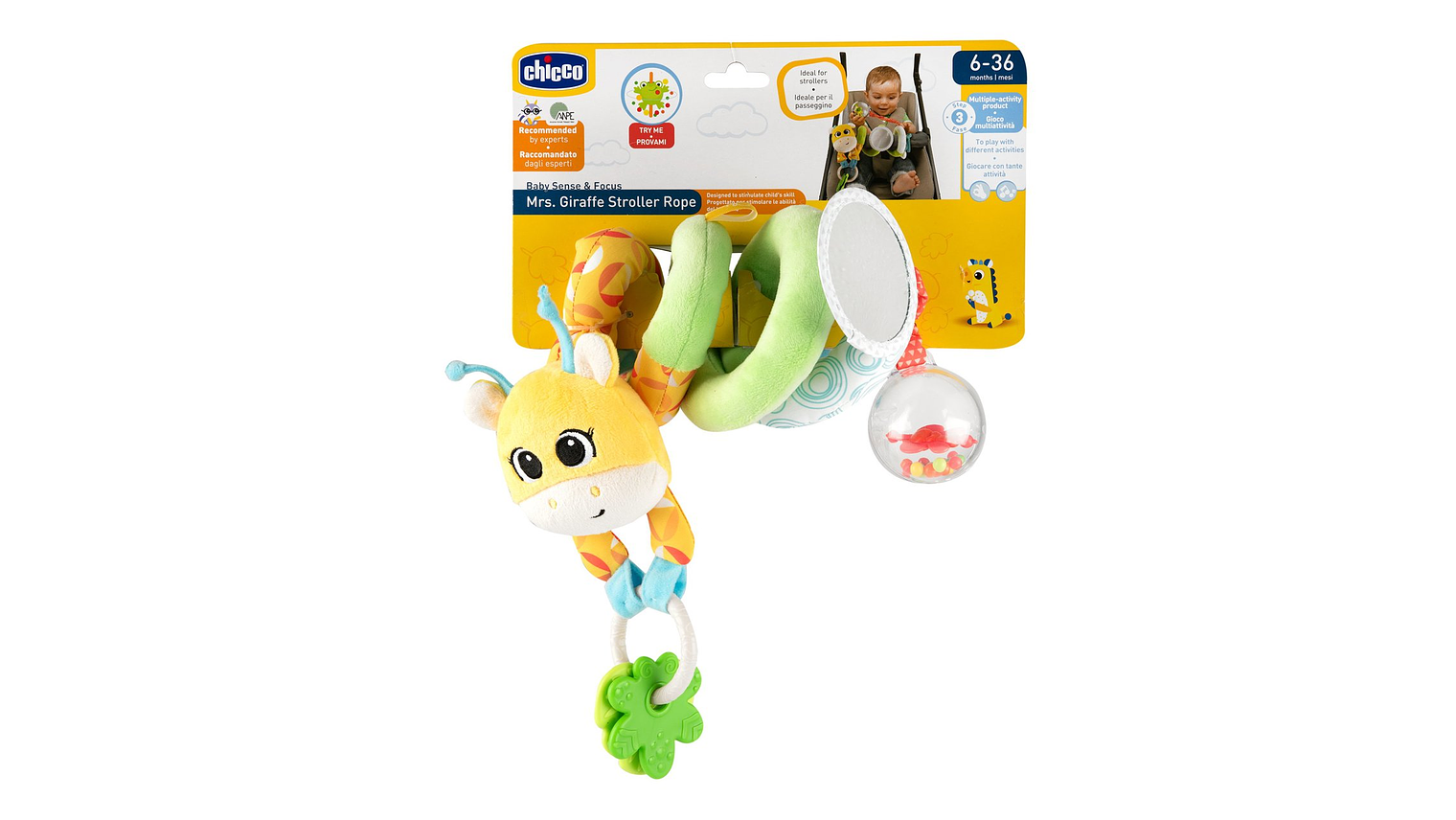 CORDÃO DE PASSEIO MRS GIRAFFE CHICCO 6+ 1