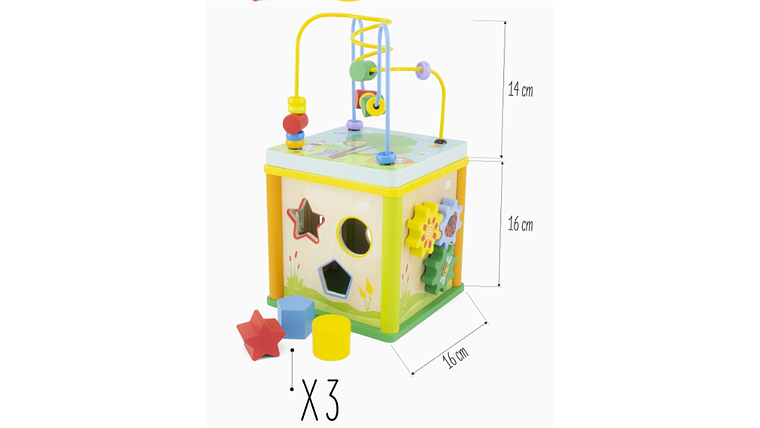 CUBO MULTIATIVIDADES DE MADEIRA ULYSSE 12M+ 2