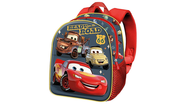 MOCHILA 3D PRÉ ESCOLAR CARS READY 30cm 1