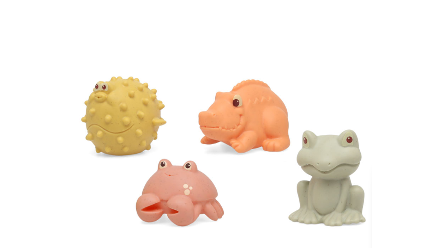 PACK 4 BONECOS BANHO ANTI MOFO KIOKIDS 3+ 3