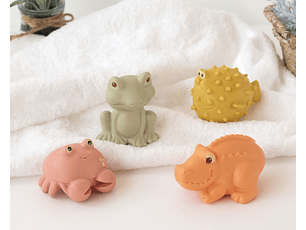 PACK 4 BONECOS BANHO ANTI MOFO KIOKIDS 3+