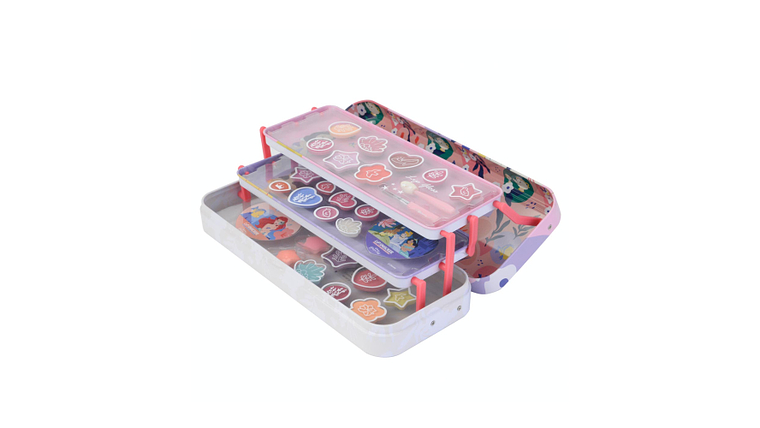 LATA MAQUILHAGEM METALICA PRINCESAS 3+ 3