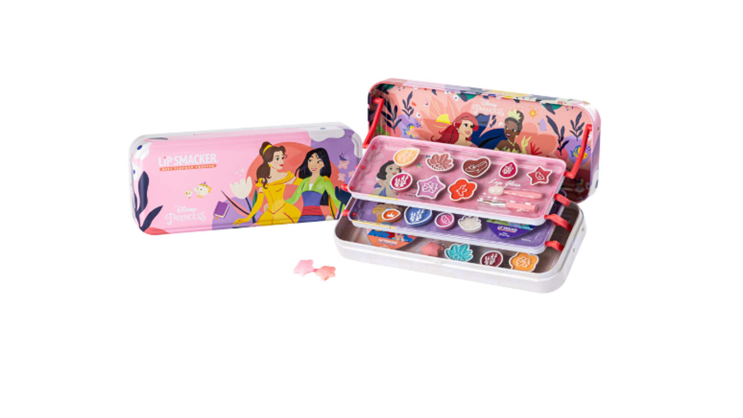 LATA MAQUILHAGEM METALICA PRINCESAS 3+ 1