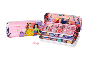 LATA MAQUILHAGEM METALICA PRINCESAS 3+