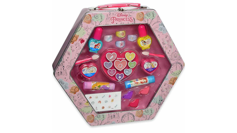 CAIXA METALICA MAQUILHAGEM PRINCESAS 3+ 2