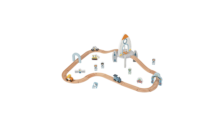 PISTA COMBOIO MADEIRA TOOKY TOY 3+ 1